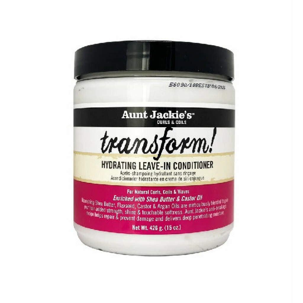 AUNT JACKIE'S TRANSFORM LEAVE IN CONDITIONER 15OZ (6/CS) *NEW*