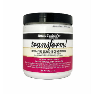 AUNT JACKIE'S TRANSFORM LEAVE IN CONDITIONER 15OZ (6/CS) *NEW*