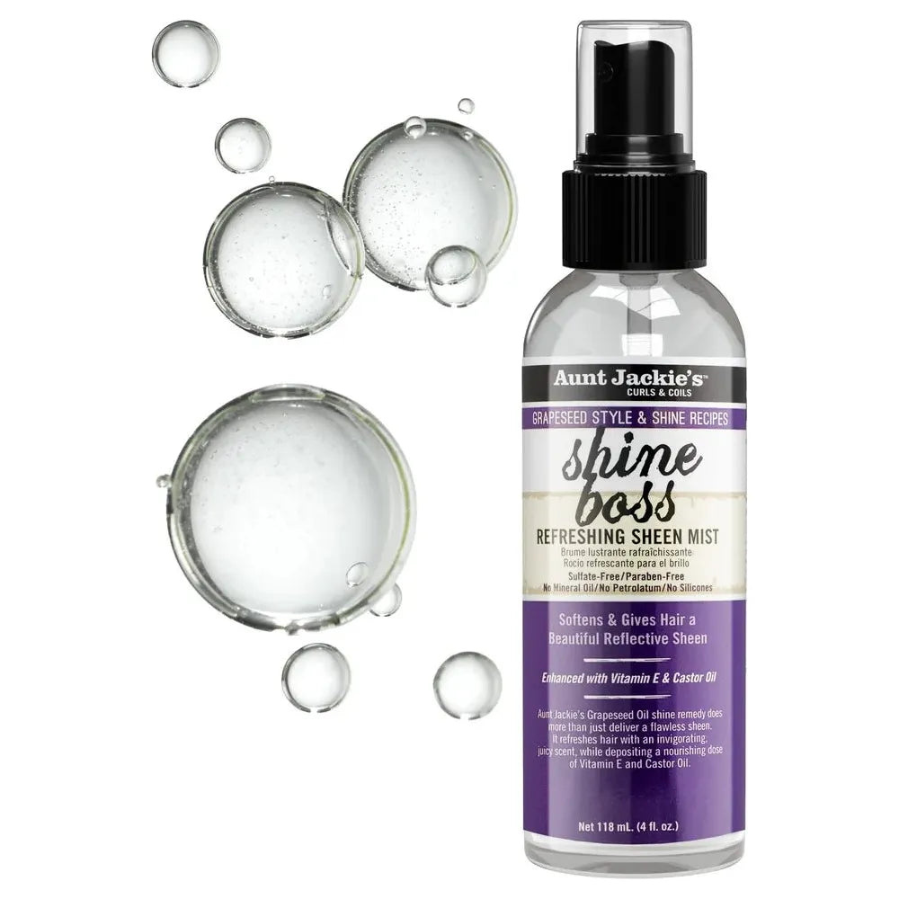 aunt-jackies-curls-coils-grapeseed-style-shine-recipes-shine-boss-refreshing-sheen-mist-shine-boosting-hair-mist-for-moisture-luster-and-all-day-radiance-4-oz-880398