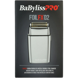 BABYLISS SHAVER *SILVER* CORDLESS [FOILFX02] (6/CS) FXFS2