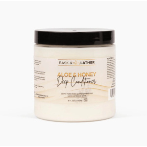 BASK & LATHER ALOE & HONEY DEEP CONDITIONER 8OZ JAR (64/CS) *NEW*