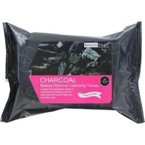 BEAUTY TREAT MAKEUP REMOVER CLEANSING TISSUE(CHARCOAL)[120-CH](12/DS)