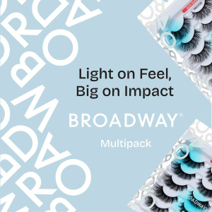 Broadway False Lashes Multipack - Faux Mink Wispy Volume Strip Eyelashes