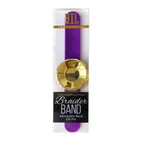 BTL BRAIDER BAND GEL POT PURPLE BAND (3/BX, 72/CS)