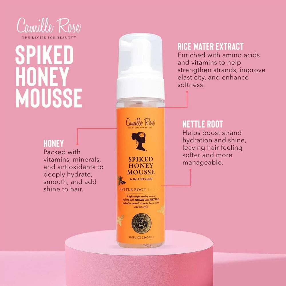 camille-rose-spiked-honey-mousse-4-in-1-hair-styler-with-nettle-root-to-nourish-and-hydrate-strands-define-curls-and-add-shine-for-all-hair-types-8-fl-oz-458063