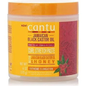 CANTU JAMAICAN BLACK CASTOR CURL STRETCH PASTE (6OZ) (12/CS)