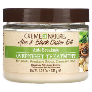CREAM OF NATURE ALOE & BLACK CASTOR OIL ANTI-BREAKAGE OVERNIGHT (4.76OZ) (12/CS)