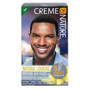 CREAM OF NATURE CLR MEN 5-MIN LIQUID COLOR JET BLACK (12/CS)