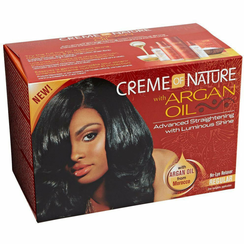 Creme of Nature: Argan Oil No Lye Argan Oil Relaxer Kit (Regular)
