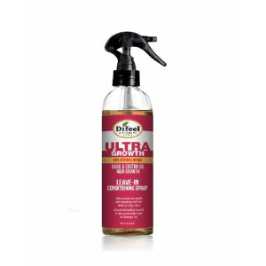 Difeel: Ultra Growth Basil & Castor Hari Oil Leave In Conditioning Spray 6oz
