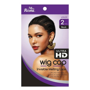 Ms. Remi HD Invisible Melting Wig Cap, 2 Count, Black