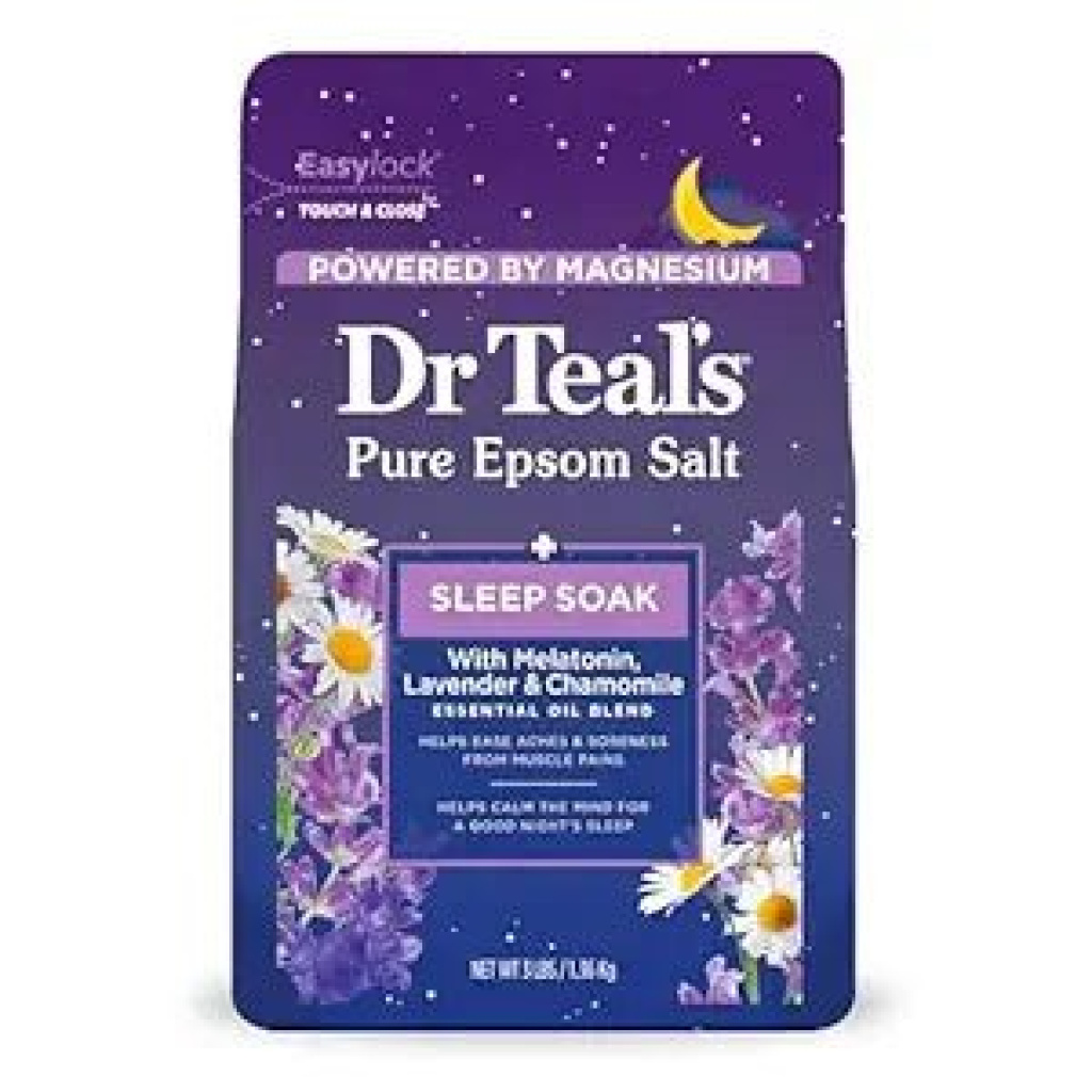 DR TEAL'S EPSOM SALT SOAKING MELATONIN SLEEP 3LBS