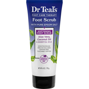 DR TEAL'S FOOT SCRUB ALOE VERA COCONUT 6OZ TUBE