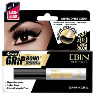 EBIN: Grip Bond Latex-Free Lash Adhesive-White