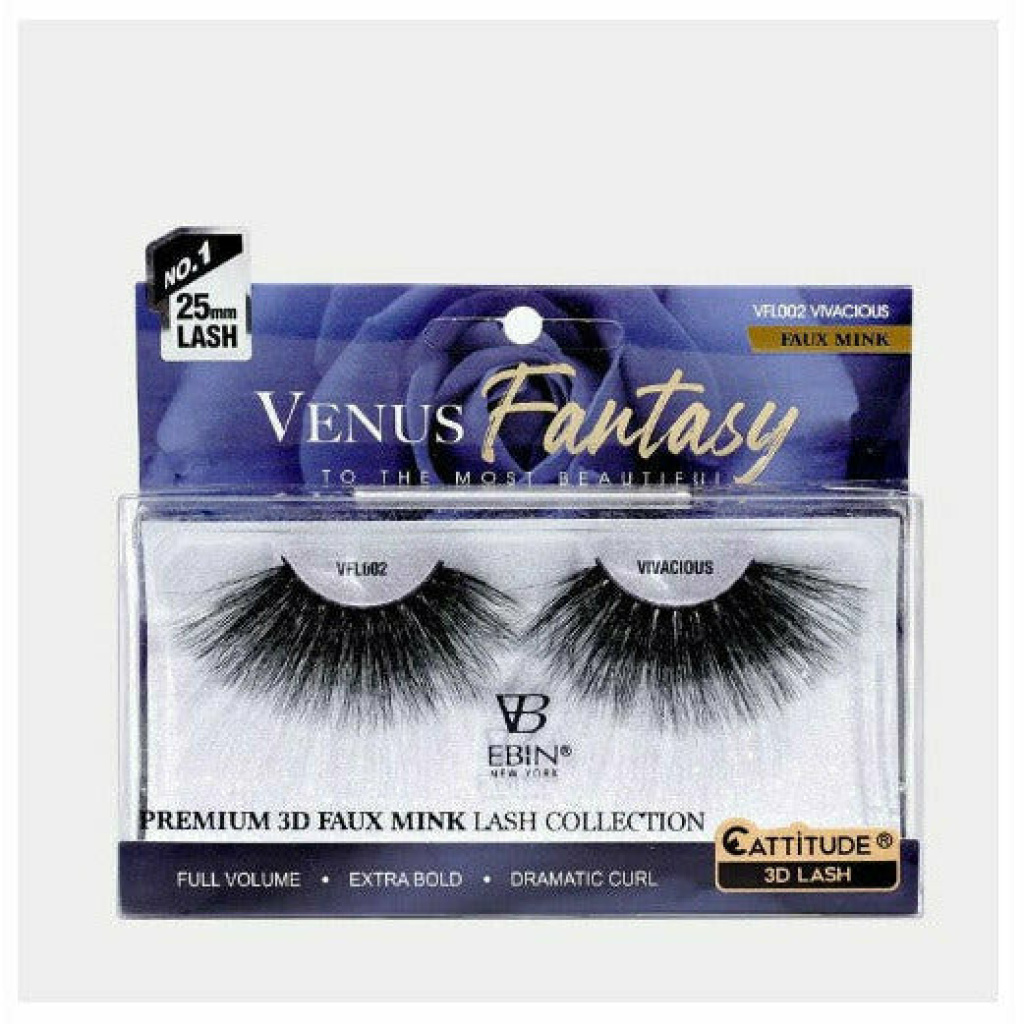 Venus Fantasy 25mm Faux Mink 3D Lashes - VIVACIOUS
