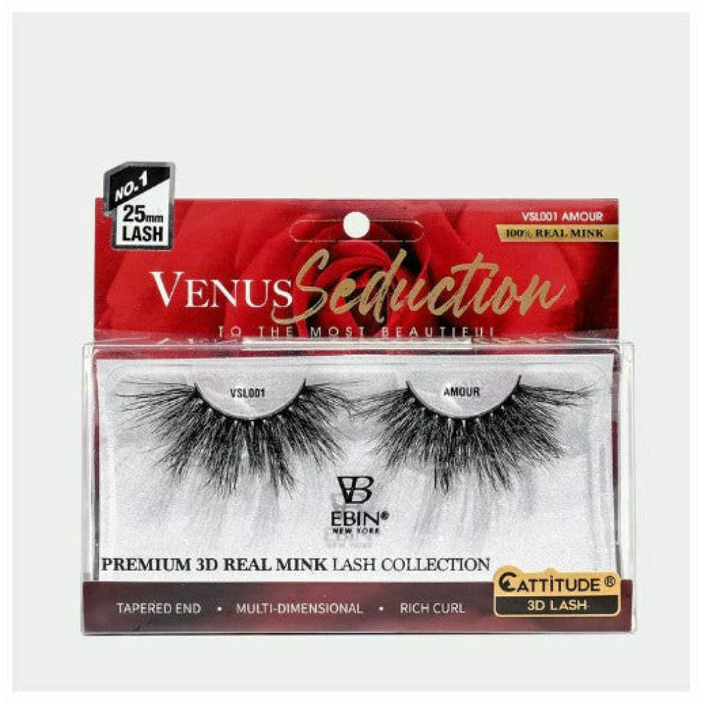 Venus Seduction 25mm Real Mink 3D Lashes - AMOUR