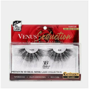 Venus Seduction 25mm Real Mink 3D Lashes - FLIRT