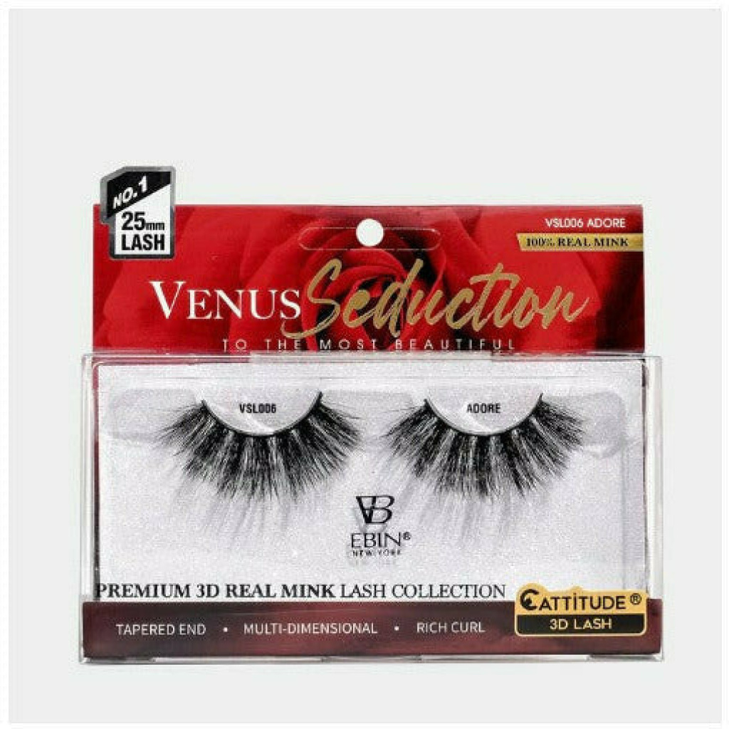 Venus Seduction 25mm Real Mink 3D Lashes - ADORE