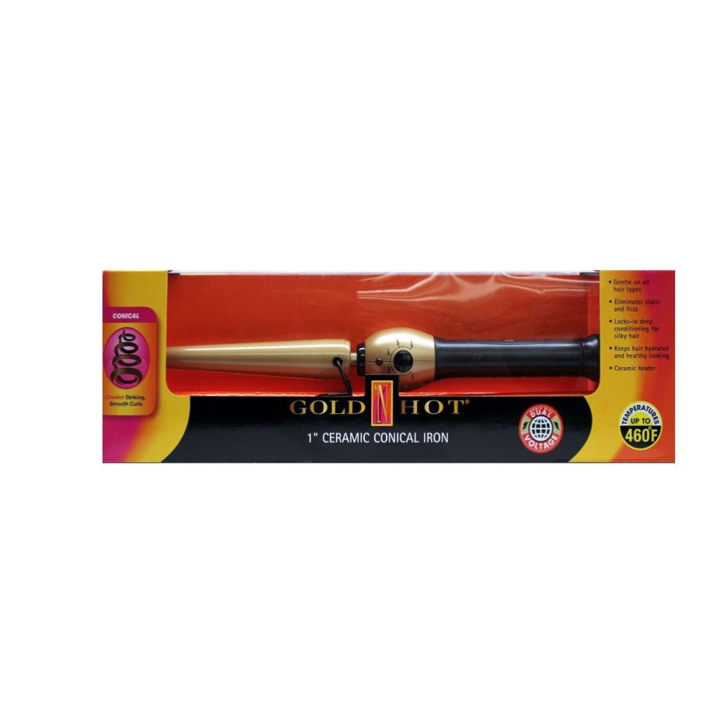 GOLD N HOT CORNICAL IRON CERAM 1 IN