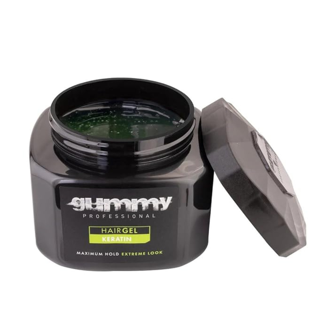 GUMMY HAIR GEL 17OZ [KERATIN] (24/CS) GREEN