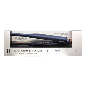Hot & Hotter Nano Titanium Digital Pencil Flat Iron 3/10", Blue