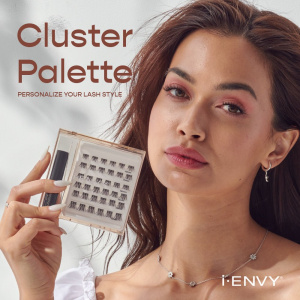I-ENVY Cluster Palette Kit - Refillable DIY Underlash Extension Palette with 36 Lash Clusters
