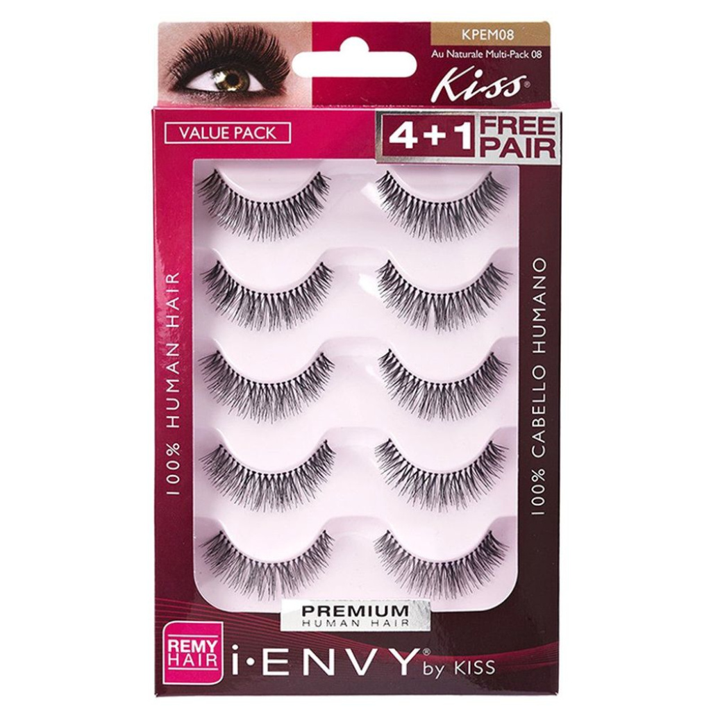 I-ENVY Au Naturale Premium Human Hair Strip Lashes Multi Pack