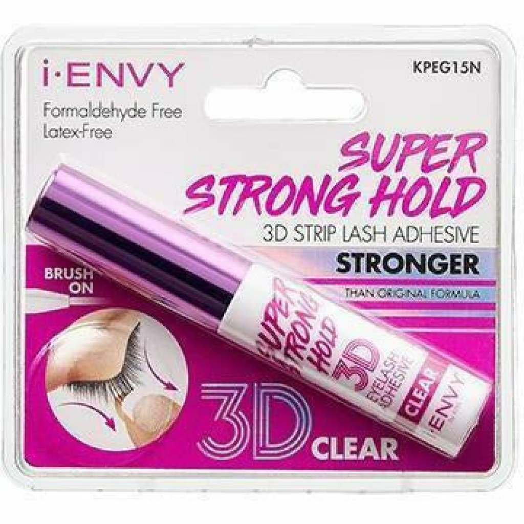 I-ENVY Super Strong Hold 3D Strip Lash Glue Brush-On Clear Waterproof