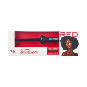 RED CERAMIC CURLING WAND 1/2"