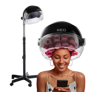 RED by KISS 3000 Ceramic Stand Hood Hair Dryer Adjustable Height 3 Temp Settings