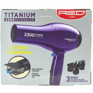 RED by KISS 2300 Titanium Detangler 3 Styling Attachments