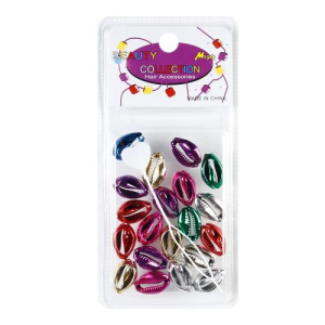 METALLIC SHELL BEAD **CRY & WHI** (12DZ/CS)