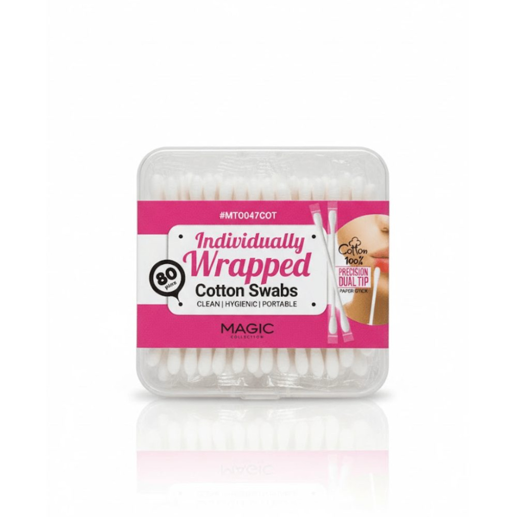 COTTON SWAP MAKEUP APPLICATOR 80/PC