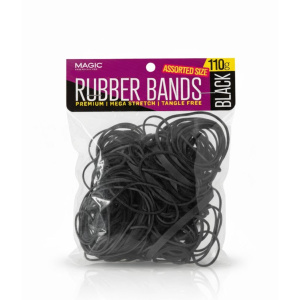 RUBBER BAND MULTI PURPOSE BLA/110G (12DZ/CS)