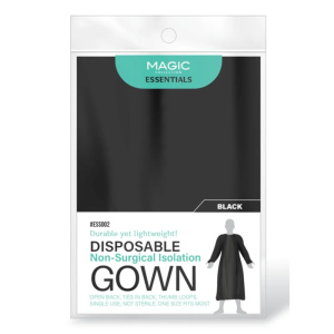 DISPOSABLE GOWN (BLACK) 12GOWNS/BG (12DZ/CS)