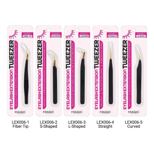 EYELASH EXTENSION FIBER TIP TWEEZER