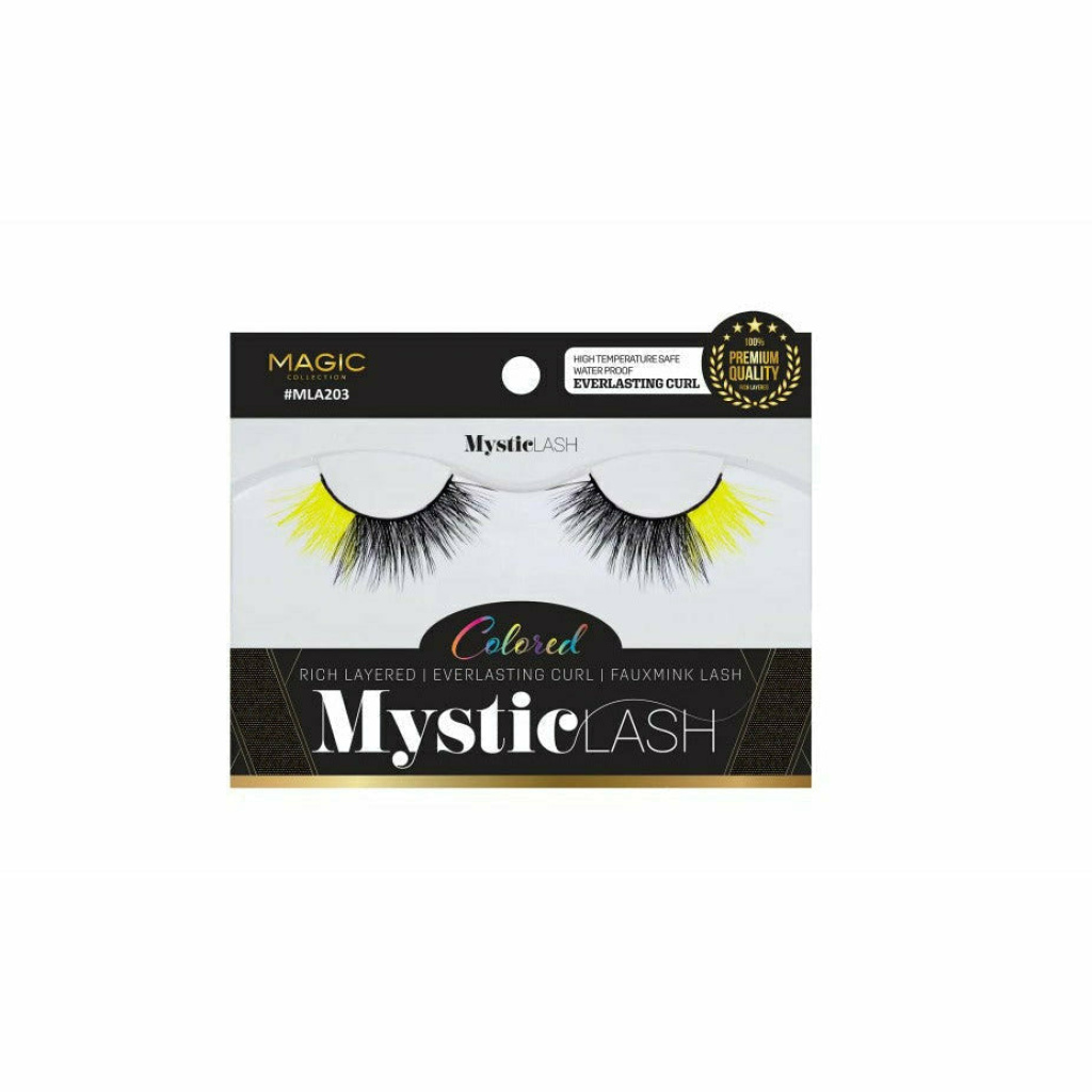 MYSTIC **COLORED** EYE LASH (203) 288/CS **YELLOW**