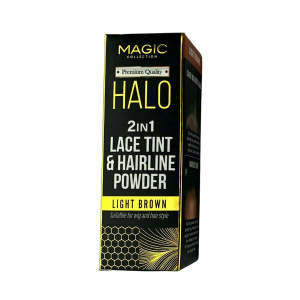 HALO LACE TINT & HAIRLINE POWDER[MEDIUM BROWN] 6PC/PK (144/288/CS)