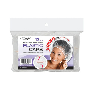 SHOWER CAP JUMBO SIZE(48cm)CLEAR(12PCS/100PK/CS)