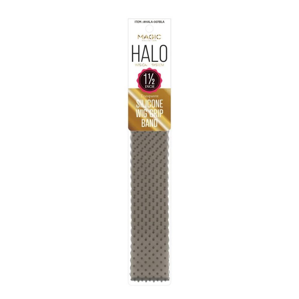 HALO 1 1/2 INCH SILICONE WIG GRIP BAND **BLACK**