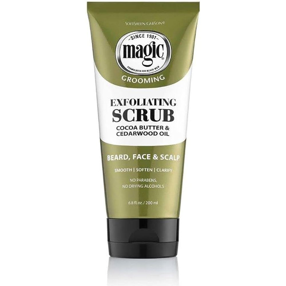 magic-mens-grooming-facial-exfoliating-scrub-cocoa-butter-and-cedarwood-oil-for-beard-67oz-710582