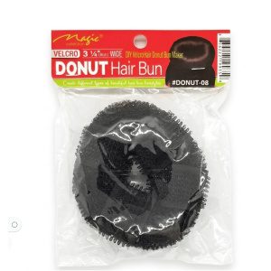 HAIR BURN (DONUT 8CM) BLACK(24DZ/CS)(HA58)