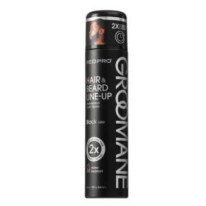 Red PRO Groomane Waterproof & Fade-Resistant Professional Temporary Color Spray For Hair, Beards & Lineup (6.6 oz.)