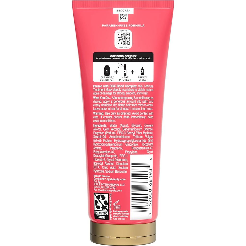 ogx-bond-protein-repair-1-minute-treatment-mask-strengthens-revives-damaged-hair-200ml-910293