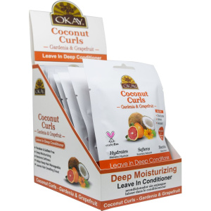 OKAY GARDENIA & GRAPEFRUIT LEAVE-IN CONDITIONER PKTS (1.25OZ) (12/DS)(6DS/CS)