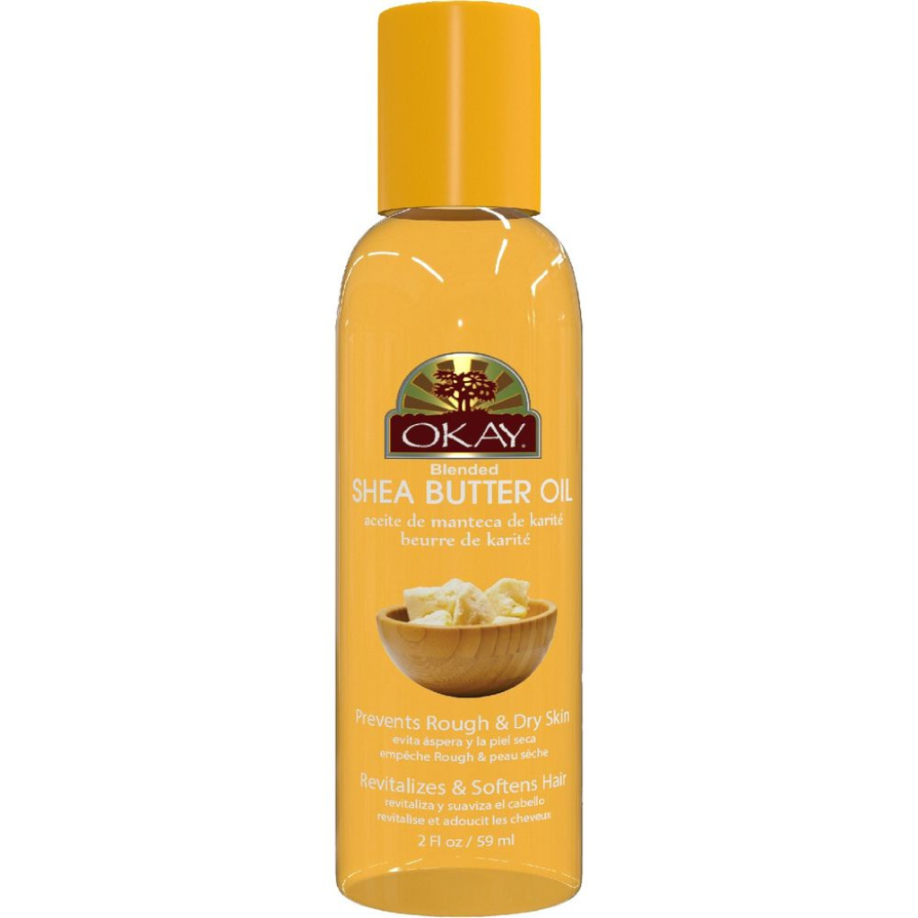 OKAY SKIN/HAIR OIL SHEA BUTTER 12/DP