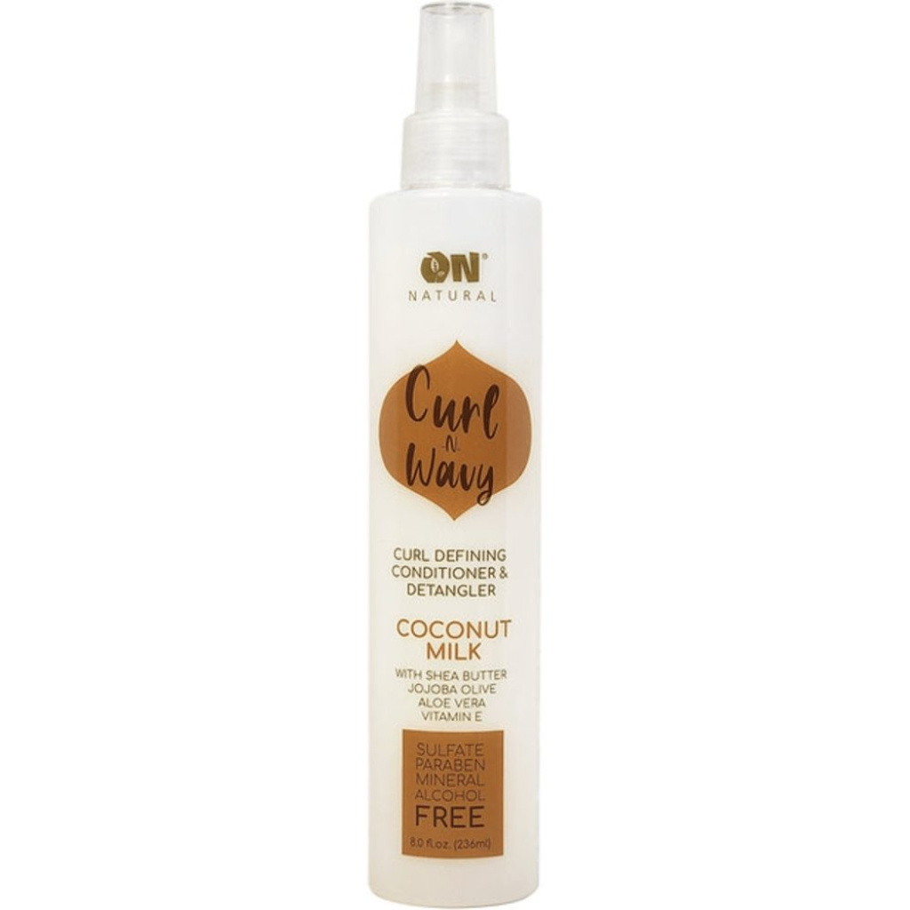 ON NATURAL CURL N WAVY CONDITIONER & DETANGLER (8OZ) [COCONUT] (12/CS)