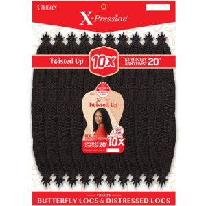 X-PRESSION - TWISTED UP - SPRINGY AFRO TWIST 20" 10X