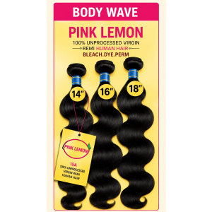 PINK LEMON 3 PCS 100% HUMAN HAIR