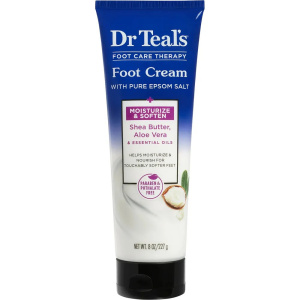 DR TEAL'S FOOT CREAM SHEA BUTTER ALOE VERA 8OZ TUBE